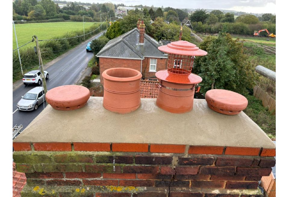 Installing Chimney caps and Bird Guard Cap, Bungay