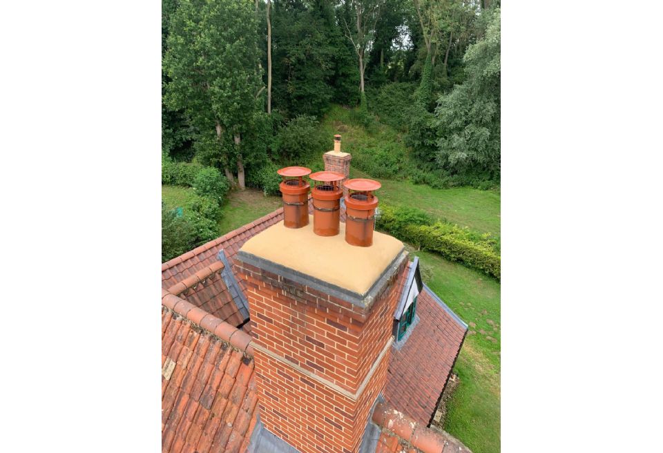 New Chimney Bird Guards fitted, Lowestoft